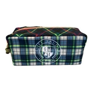 ESTÉE LAUDER Holidays Travel Plaid Cosmetic/ Make Up Pouch, NEW